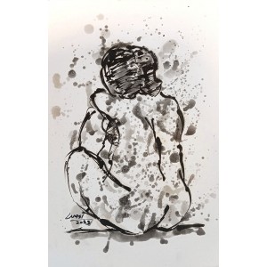 Wasi Haider, 11 x 18 inch, Oil On Paper, Figurative Painting, AC-WH-045